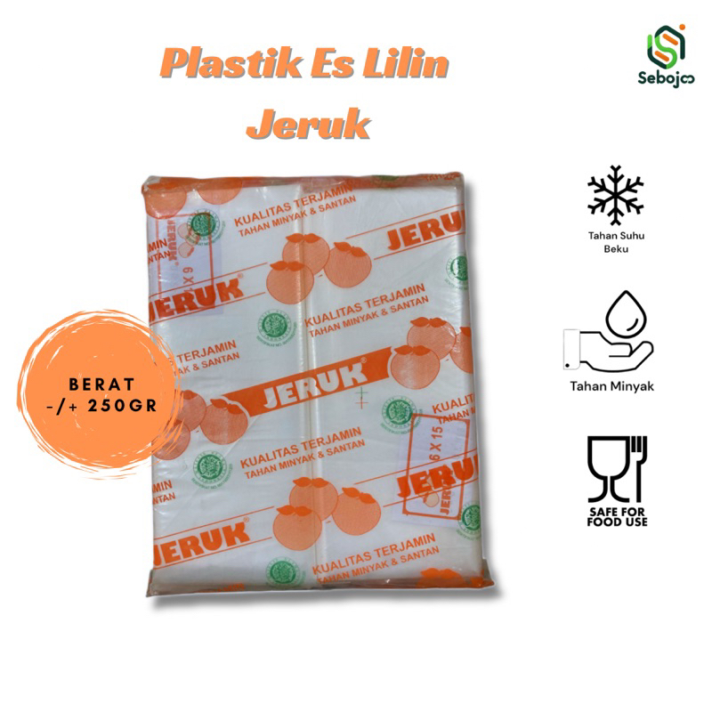 Plastik Jeruk Plastik Es Lilin Plastik Pe Ukuran 6x15- 7x15 - 7x20
