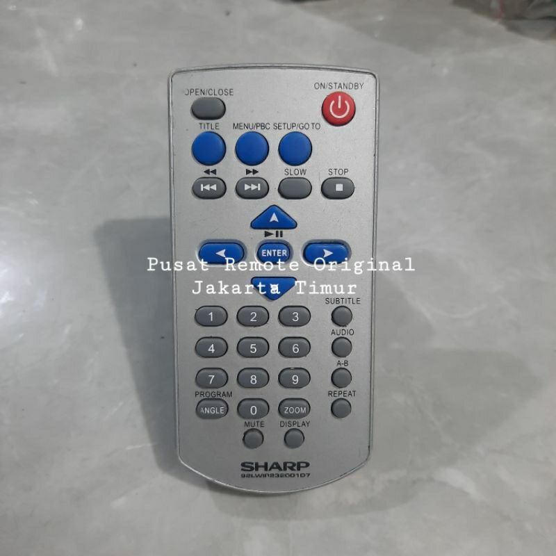 REMOTE REMOT DVD PORTABLE SHARP 92LWIR23200107 ORIGINAL