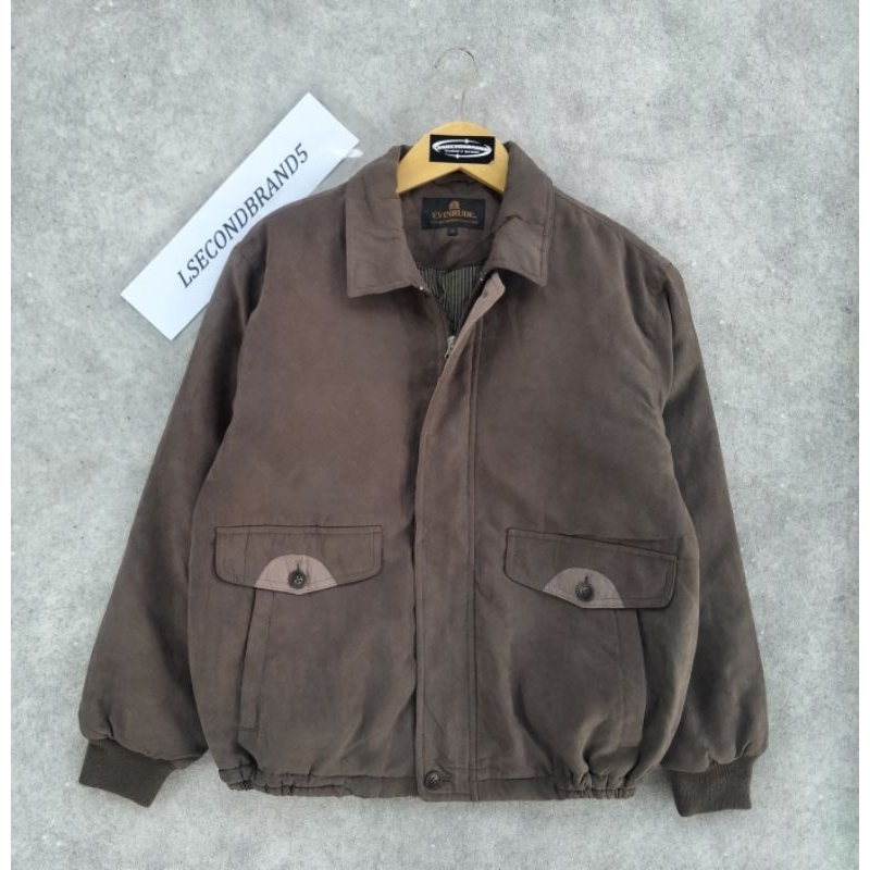jaket vintage evinrude - jaket suede
