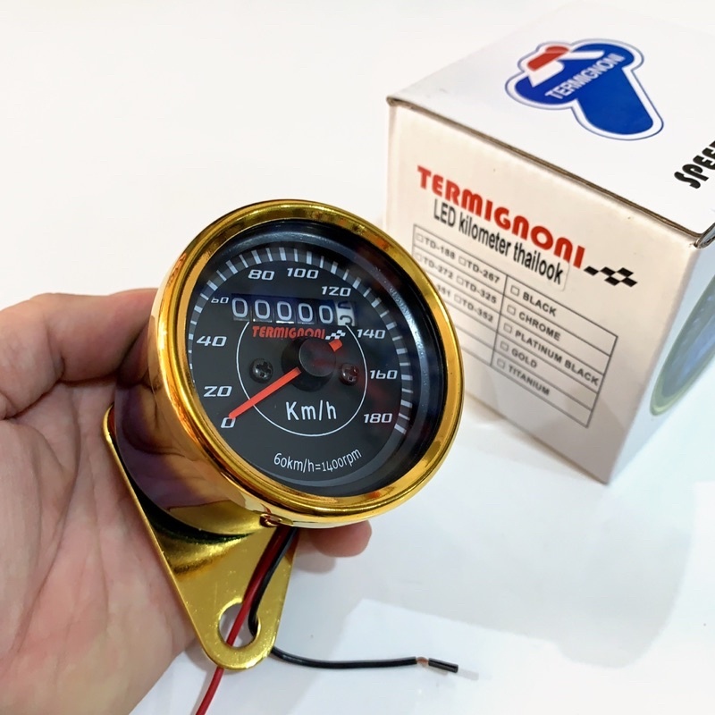 Speedometer Bulat Motor Tachometer Motor Led Universal Racing