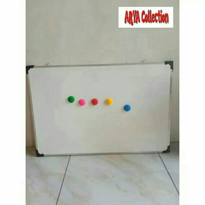 

papan tulis whiteboard 2 sisi magnet 30 x 50 cm