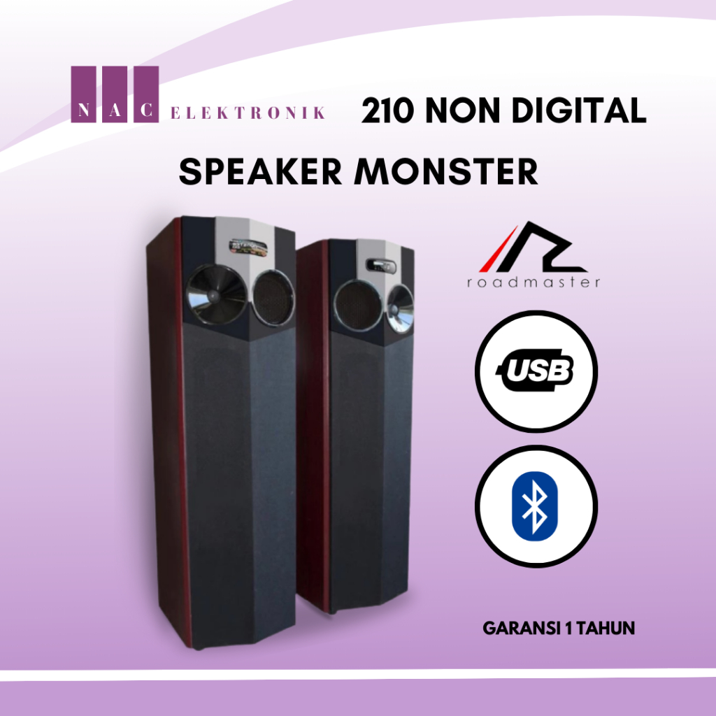 ROADMASTER SPEAKER AKTIF - MONSTER 210 MANUAL SERIES - 10 INCH DOUBLE