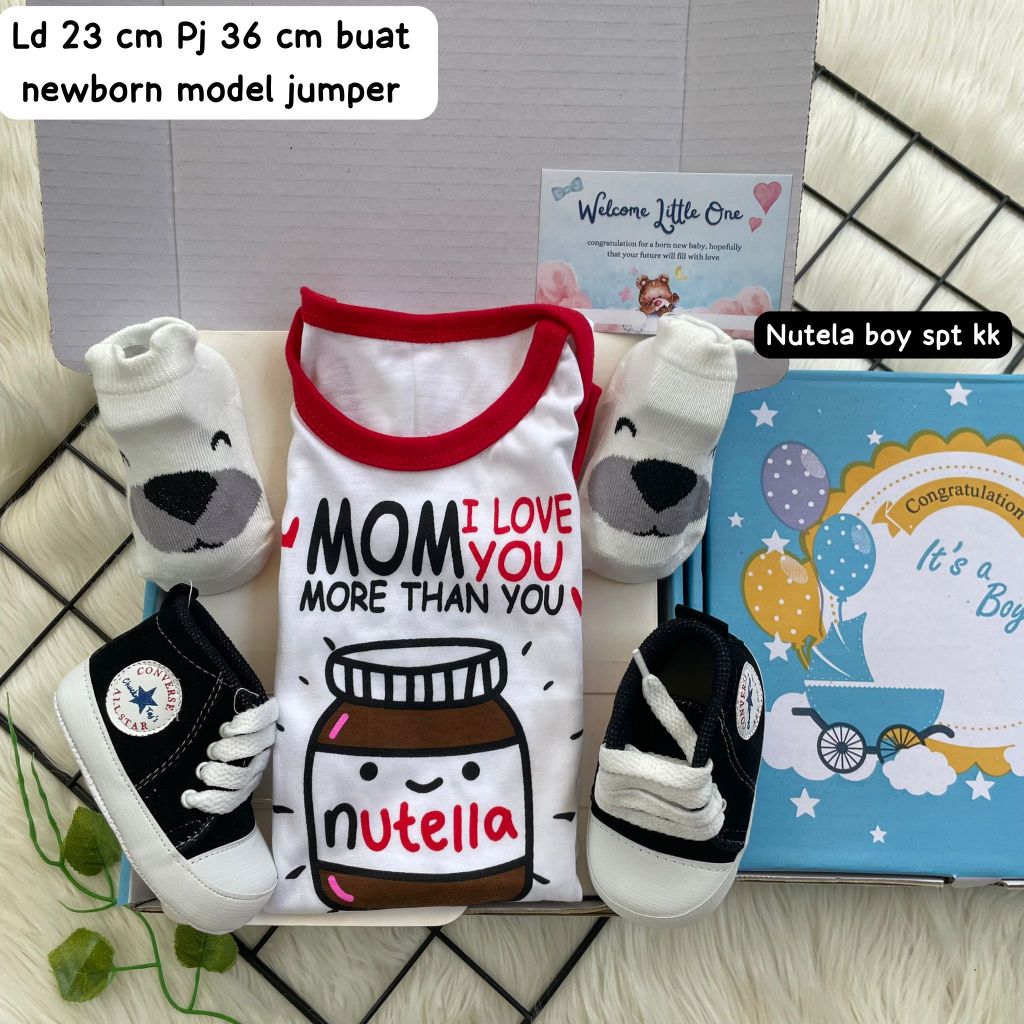 Hampers Baby Gift Box Baby Box Motif / Kado New Born / Kado Bayi Uniseks / Paket Setelan Baju Baby