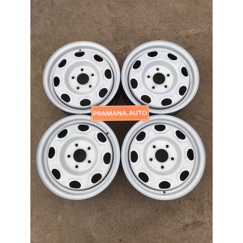 velg kaleng daihatsu taruna ring 15 pcd 5x114 warna putih tulang