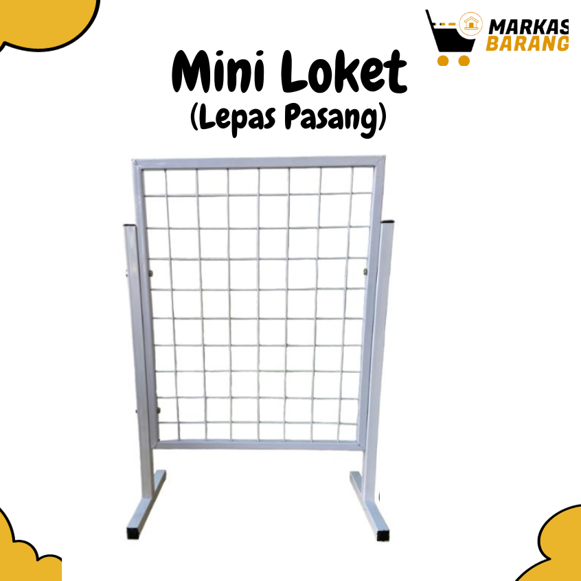 Rak Aksesoris Mini/Rak Display di Etalase/Set Rak Standing/Mini Loket Display
