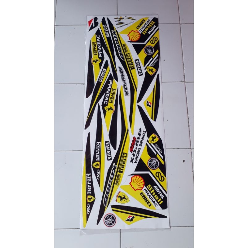 stripping variasi Yamaha aerox 155 motif ferrari