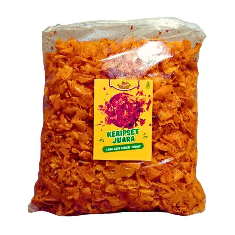 

KRIPSET pedas gurih cikruh 500gram - SNACKJUARA Cemilan Keripik