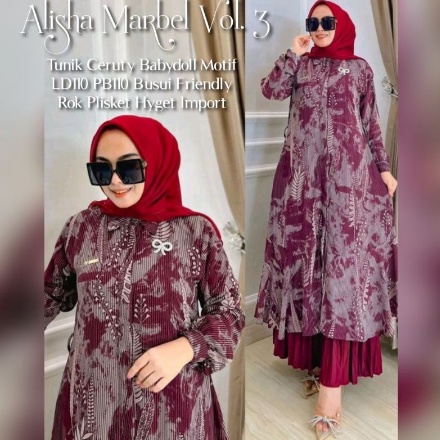 Hemat Codei7I2u ALISHA MARBEL VOL3  SIZE M L XL XXL