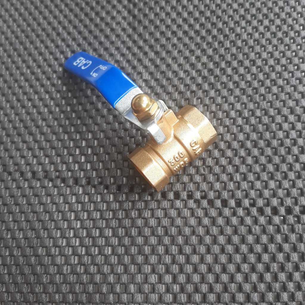 ballvalve kuningan gagang besi 1/2 inch keran air stop kran ball valve 1/2inch kuningan gg besi