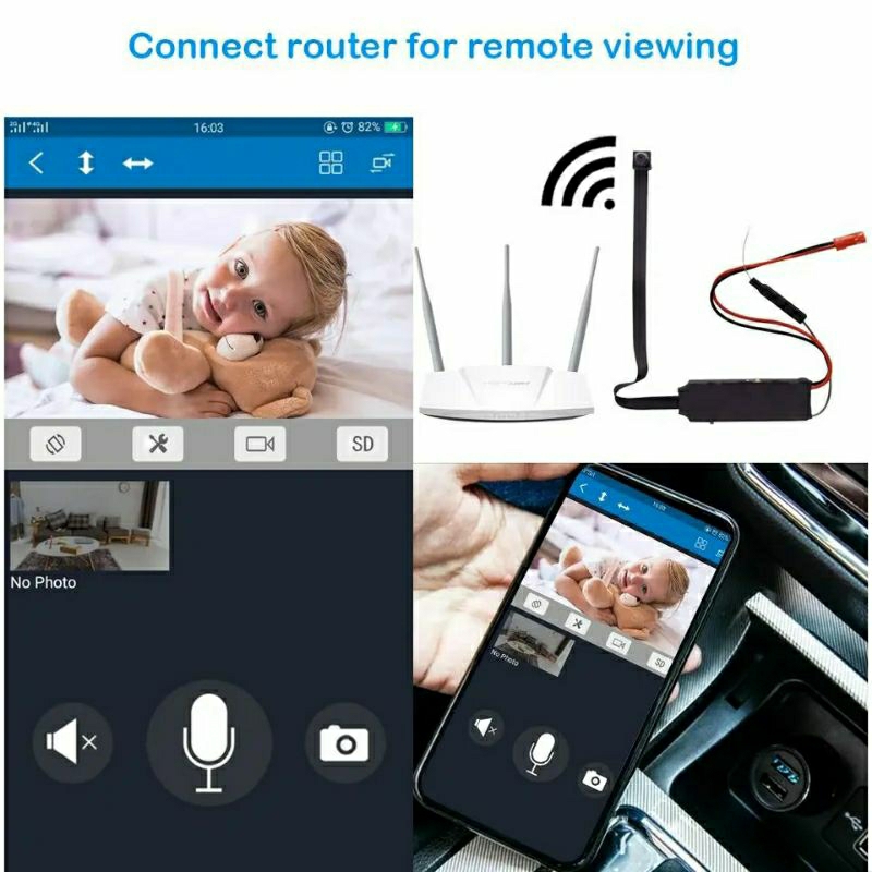Spy Cam MINi Kamera Pengintai Wifi Pantau Jarak jauh 8MP