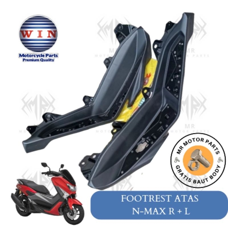 dek footres bordes pijakan kaki atas kanan kiri nmax 2018