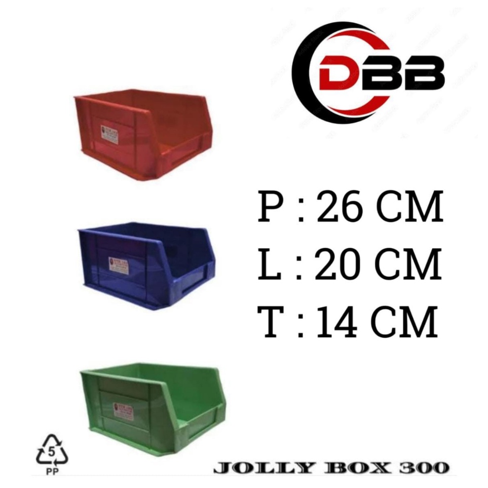 Jolly box ukuran Y3BOX SPAREPARTBOX PERKAKASRUMAH SATUAN  Hijau jolly box 3