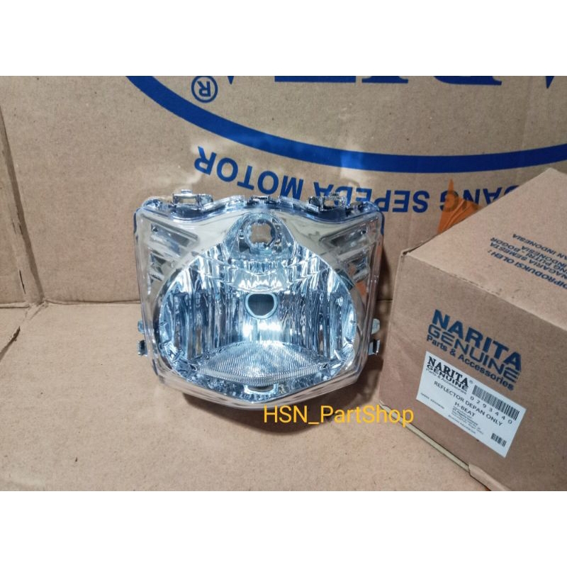 NARITA - Reflektor Lampu depan ASSY Set Mika Lampu depan Honda BeAT KARBU Beat Old 2008/2012