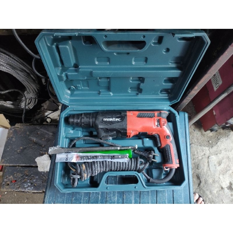 MESIN BOR DRILL MAKTEC MT870,ROTARI HAMMER DRILL BETON SECOND KONDISI NORMAL ORIGINAL