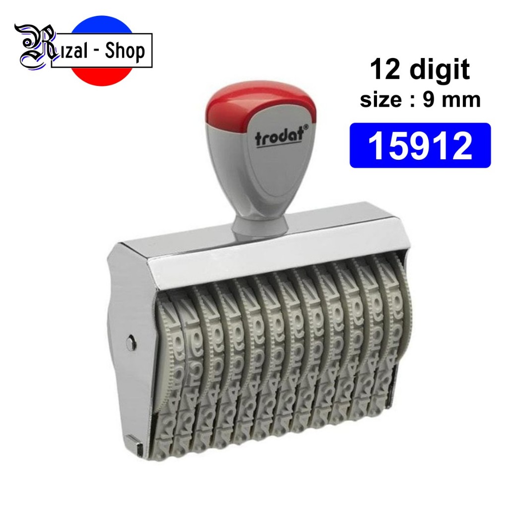 

Trodat Stempel Angka manual 12 digit 9 mm 15912