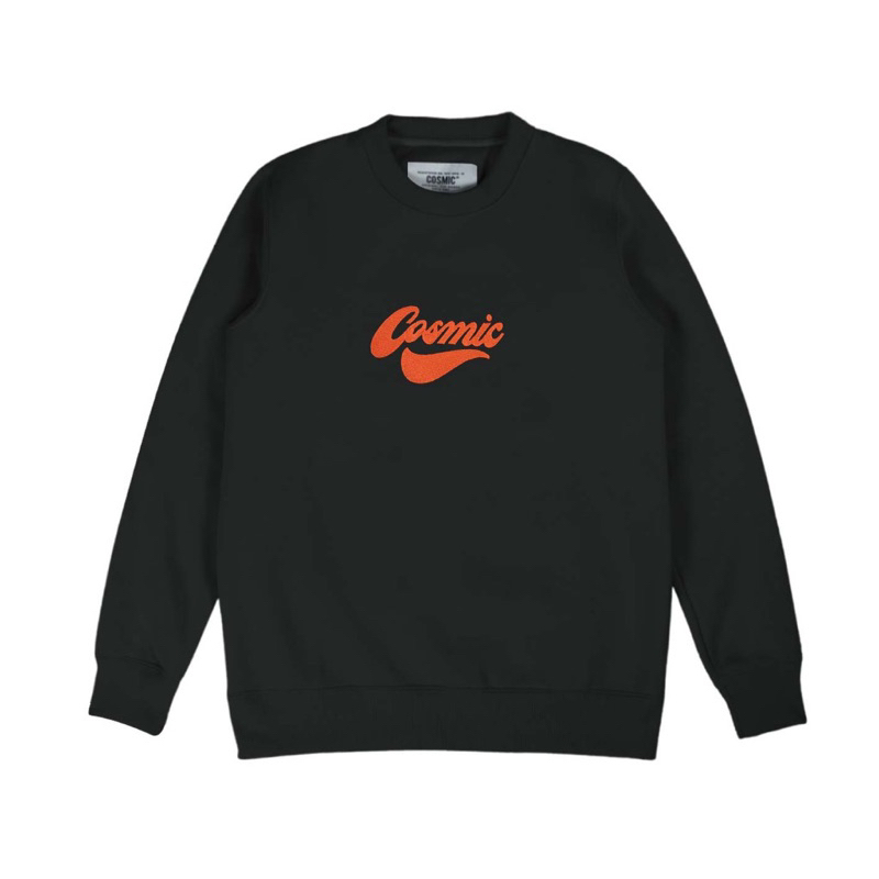 [ Berkualitas ] Crewneck Cosmic Hitam CN001 Sweatershirt Unisex