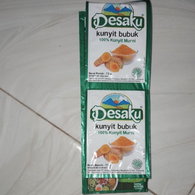 

desaku kunyit bubuk 1renteng 12 sachet