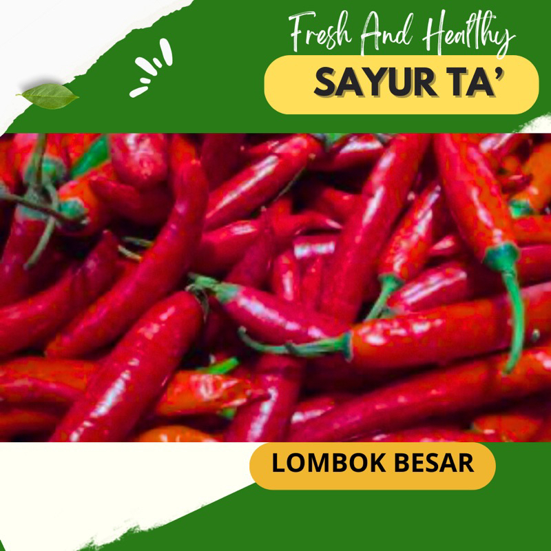 

Lombok Besar Merah / Cabe Besar Merah / Sayur Ta Makassar