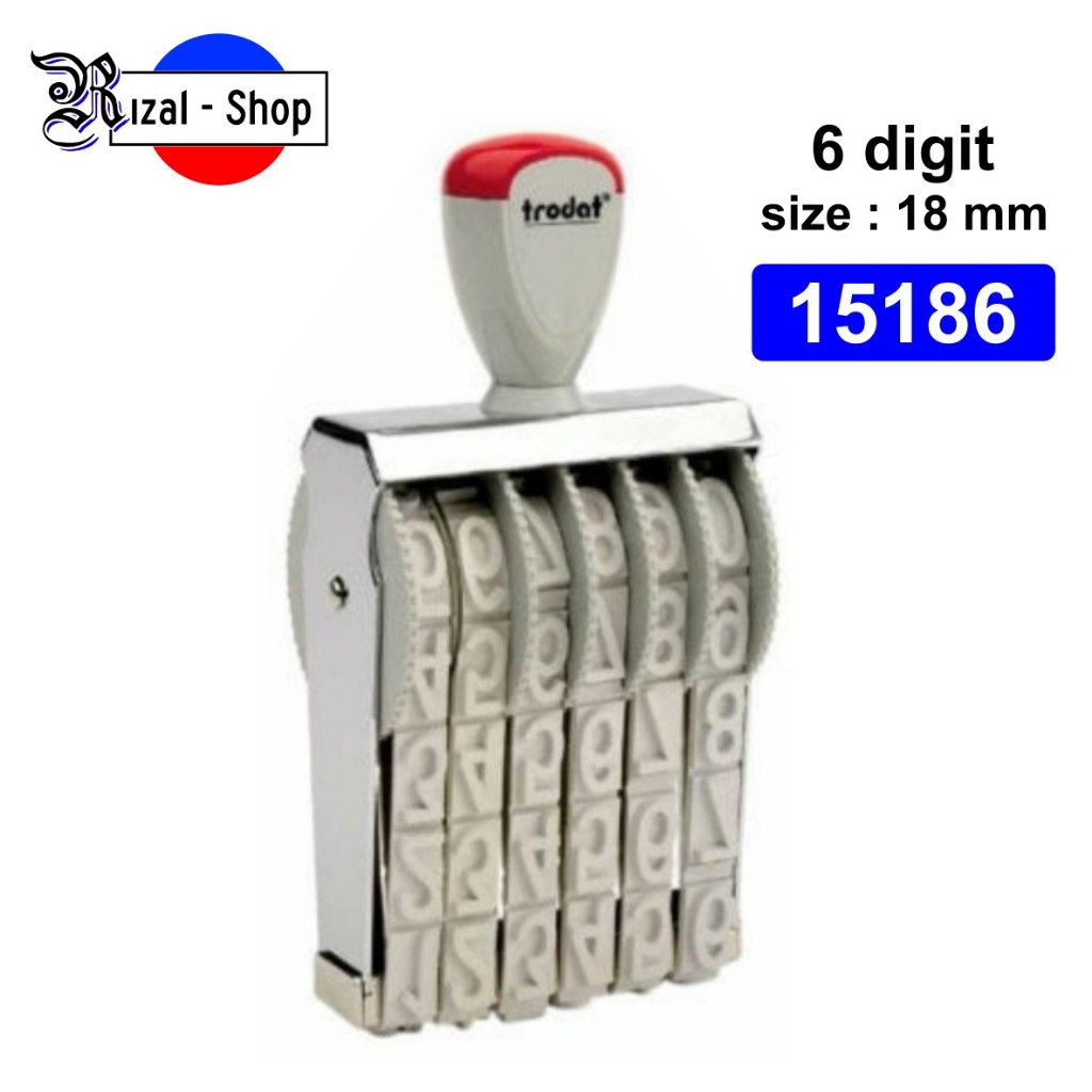 

Stempel angka manual 6 digit 18 mm trodat 15186