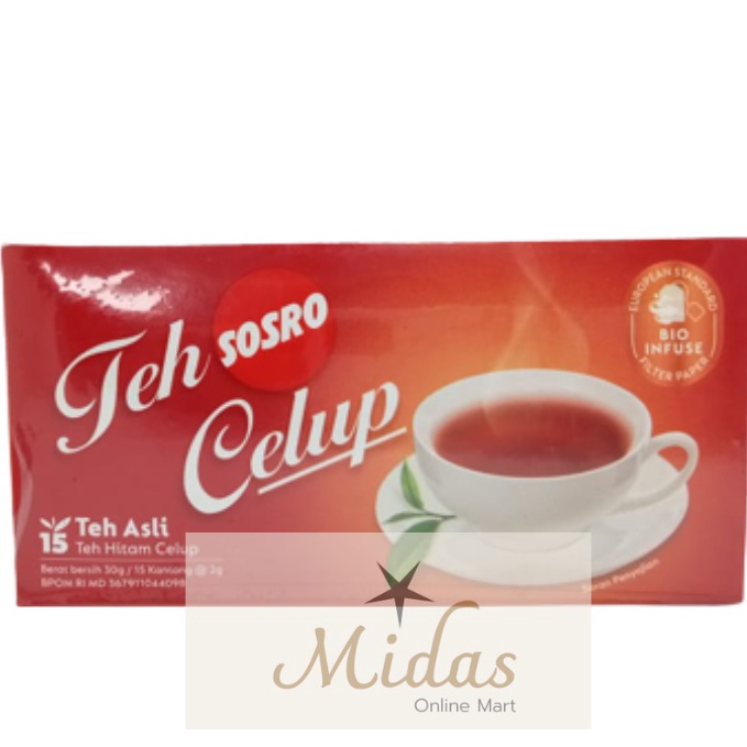 

Produk Teh Sosro Celup Black Tea 15 ACM