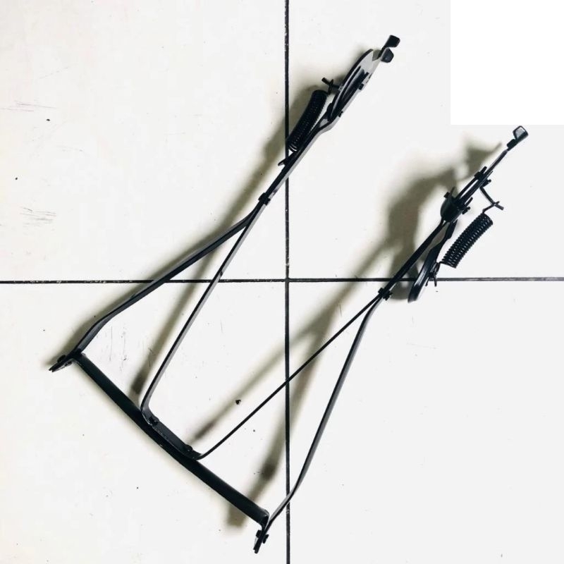 STANDAR DOUBLE JAGANG BELAKANG TENGAH BABI SEPEDA ONTHEL 28 BIKE STAND RRC