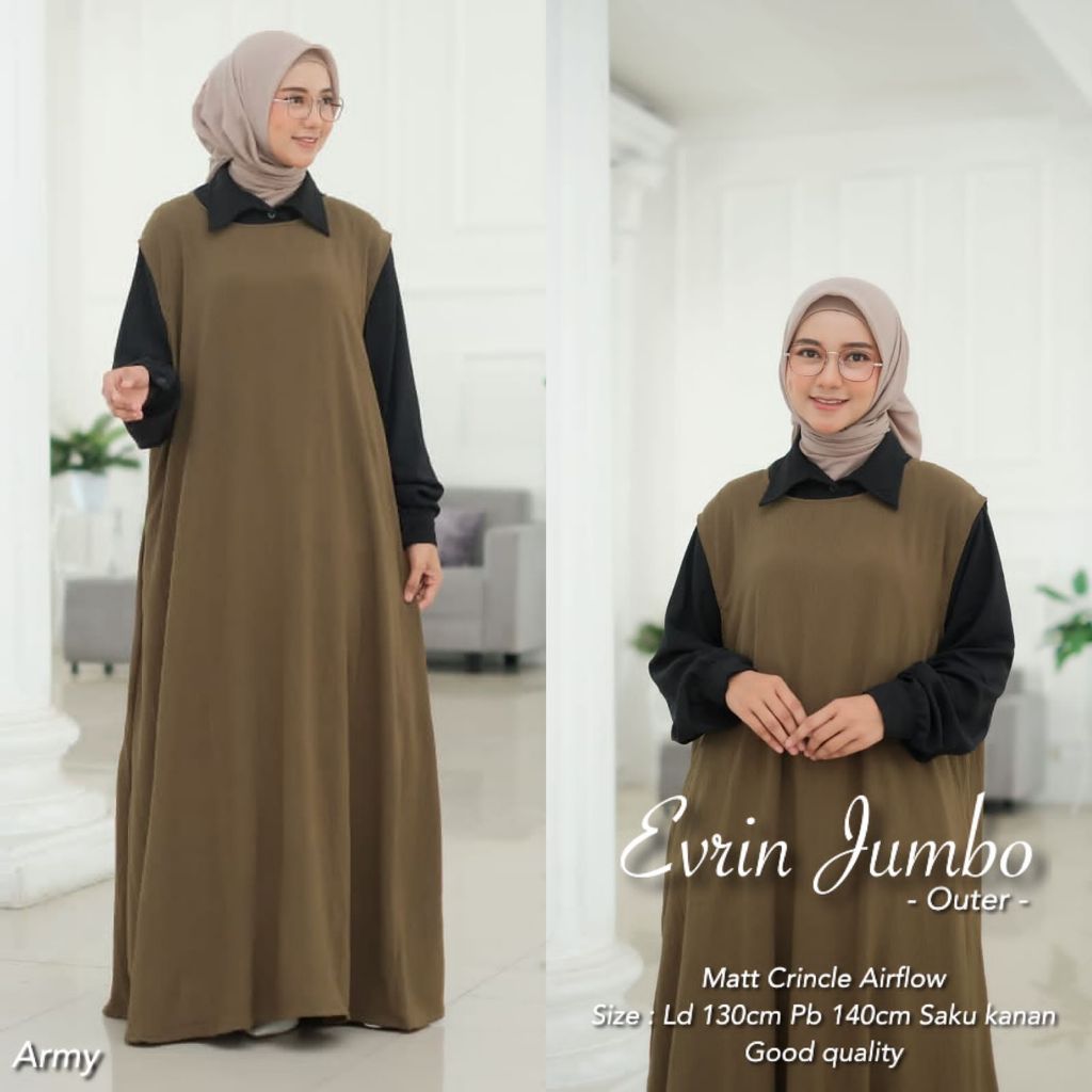 Outer Long Vest Crinkle Airflow / Outer Kondangan Wanita Kekinian/Cardigan Blazer Korean Style | Lon