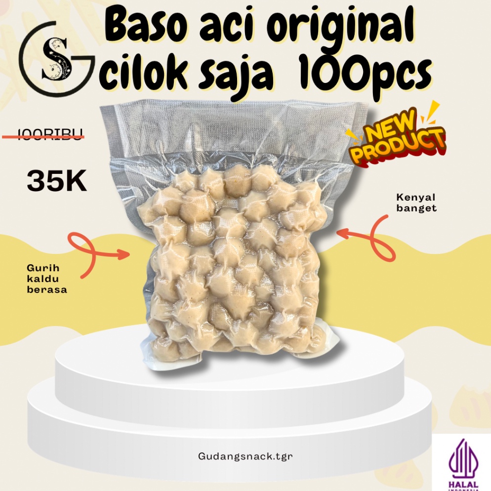 

GROSIR MURAH 1 PCS CILOK ORIGINAL BASO ACI HANYA CILOK INSTAN KALDU GURIH