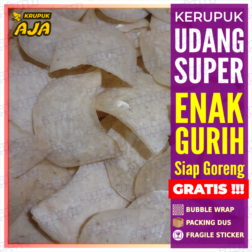 

KERUPUK UDANG SUPER UKURAN SEDANG UKURAN BESAR MERK CITRA Mentah ASLI Sidoarjo Krupuk Asli Kualitas Super Enak Gurih Renyah 250gr