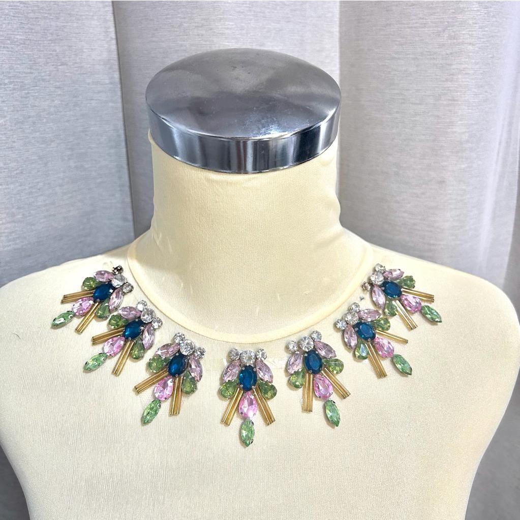 Payet Kristal Rangkai Leher Tabur Kebaya T17 Manik Kebaya dan Baju Pesta