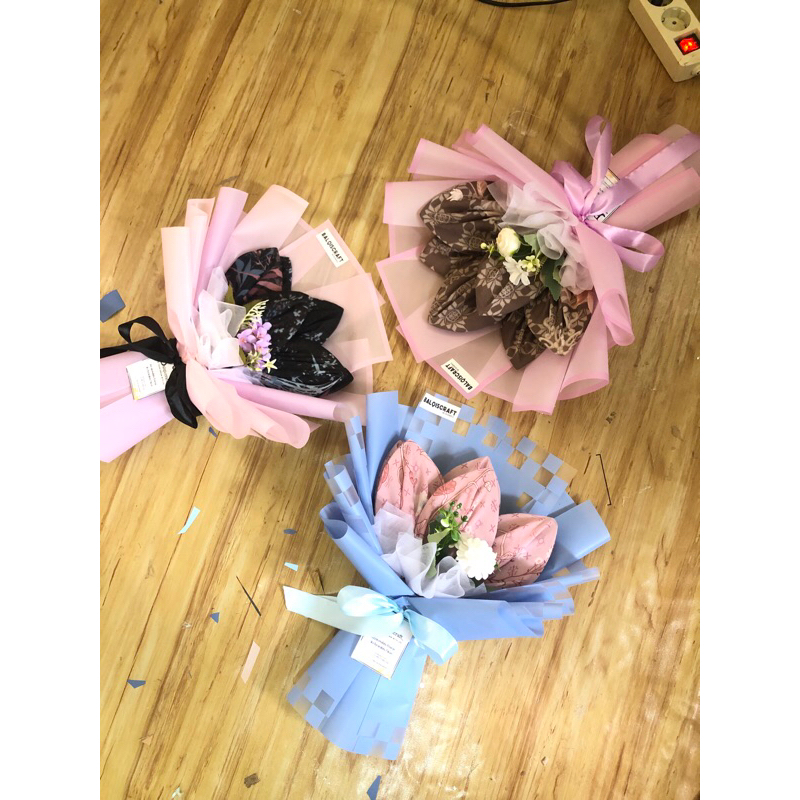 Buket Hijab Voal motif/buket hijab banjarmasin