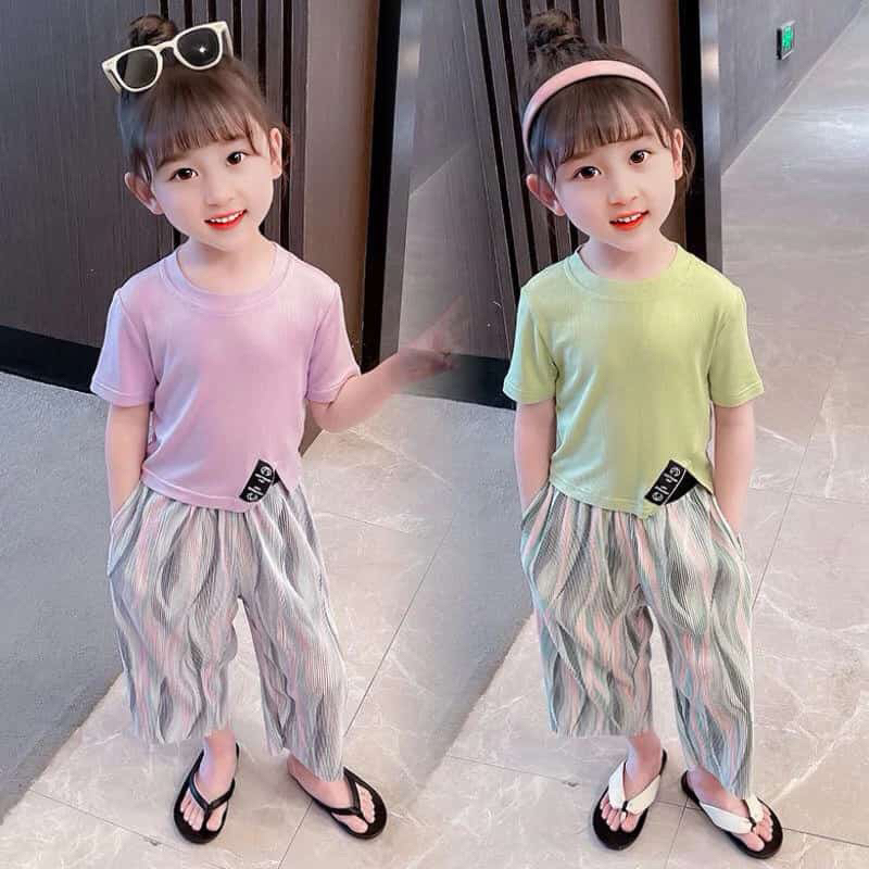 Setelan Anak Import cute atasan dan celana kulot