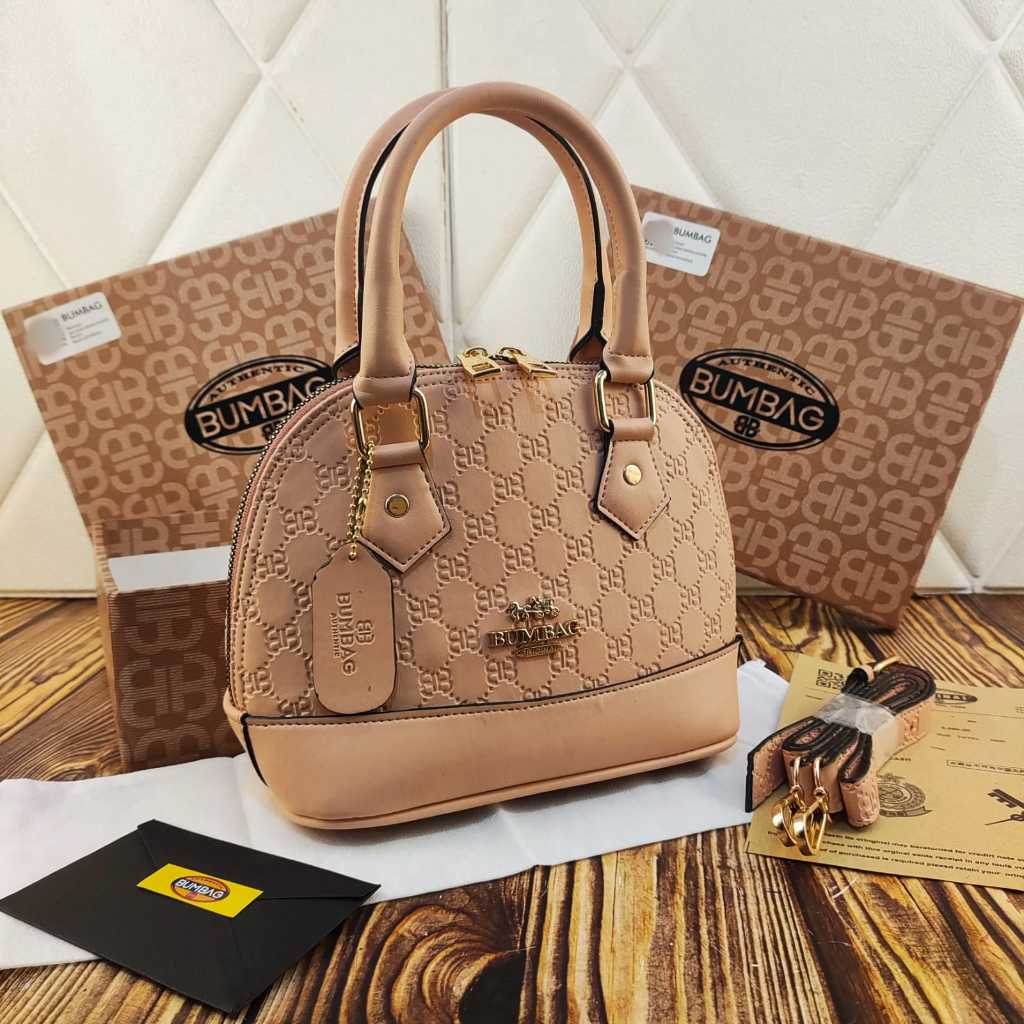 BUMBAG - Tas Wanita Tas Alma MEDIUM motif uk22cm import - TAS SELEMPANG ALMA MINI EMBOS IMPORT + SET