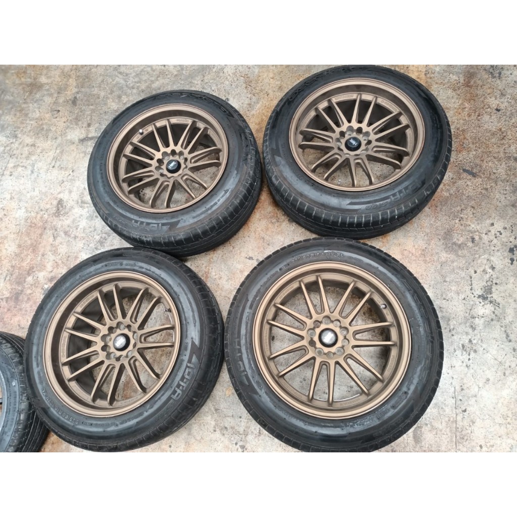 VELG MOBILBEKAS HSR REVO R18X9,5 H5X114 ET25 BAN IOT 235 60 R18 CRV