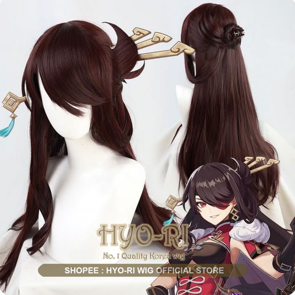 HYO-RI WIG : WIG BEIDOU WIG BEI DOU WIG COSPLAY GAME GENSHIN IMPACT