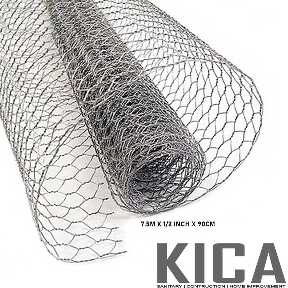 Special Price KAWAT AYAM ROLL ROLLAN  CHICKEN WIRE MESH  KAWAT GALVANIZED PANJANG 75M TN