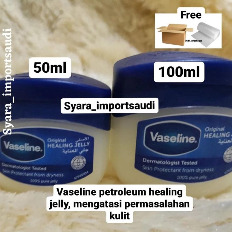 

Stok banyak jaminan ori Arab Saudi Vaseline arab petroleum healing jelly ori Arab Saudi 1 pure jelly 5 ml dan 1ml GSB
