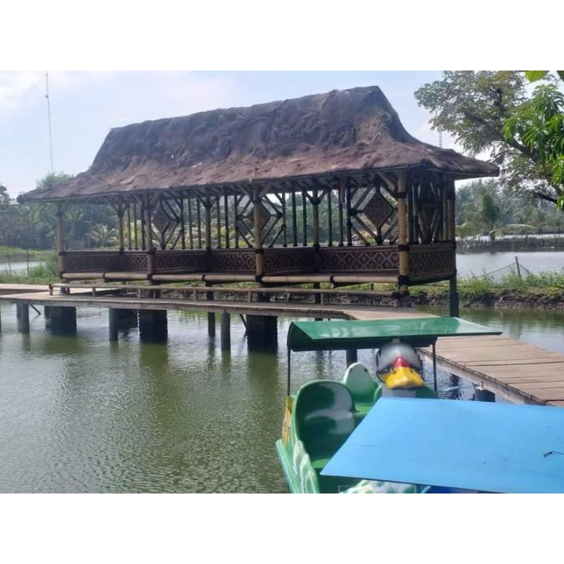 GAZEBO BAMBU UKURAN 6x2 METER/GAZEBO MURAH/GAZEBO BAMBU