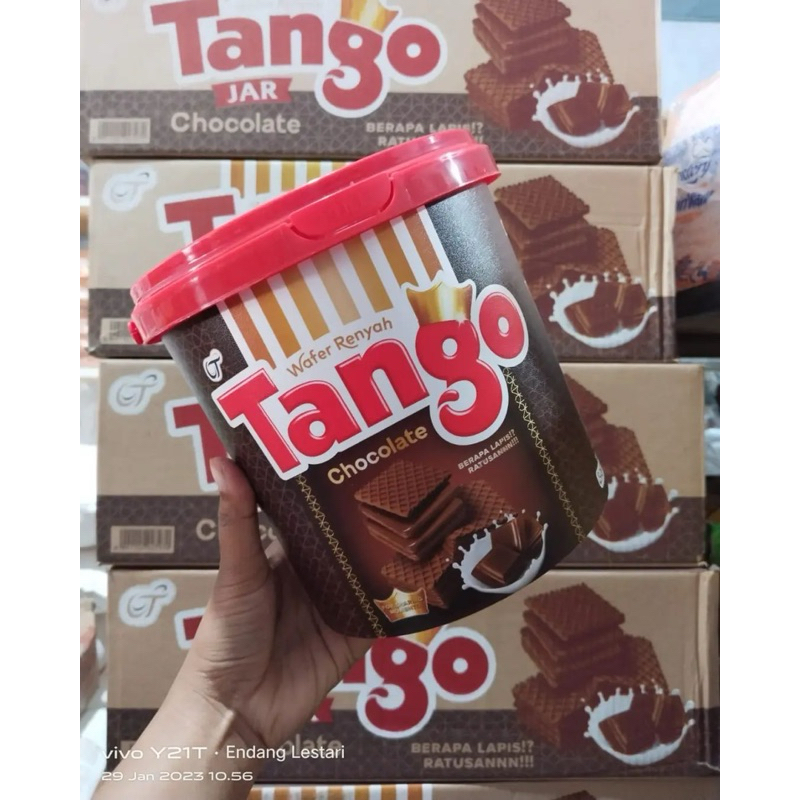 

1 Dus Tanggo jar tango jar Wafer roti biskuit Coklat 300g mohon tambahkan box kardus untuk packing HARGA 1 DUS 6PCS EX 2025