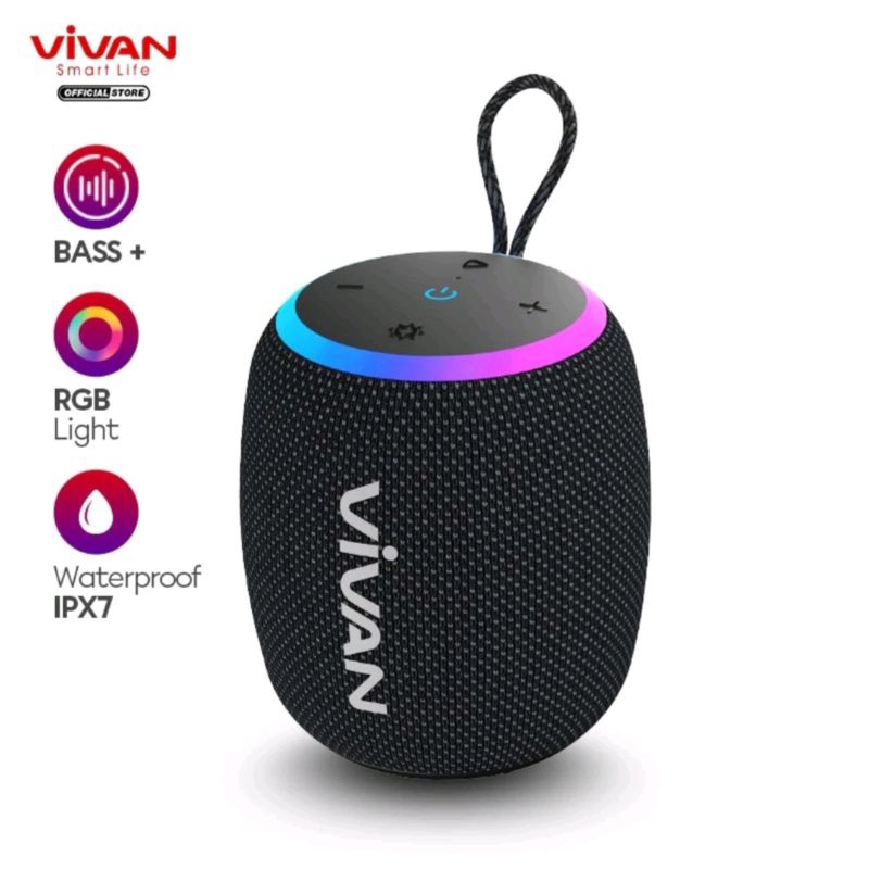 speaker Vivan portabel tws VS15 Vivan speaker bluetooth 5.0 surround sound 360°