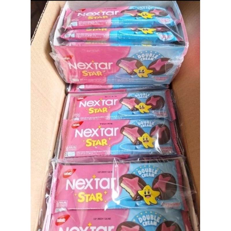 

New Nextar Star Double Cream Rasa Strawberry Vanilla