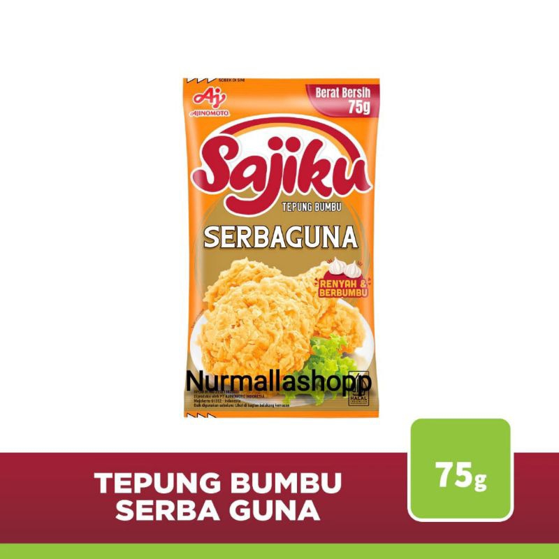 

SAJIKU TEPUNG BUMBU SERBAGUNA 75GR