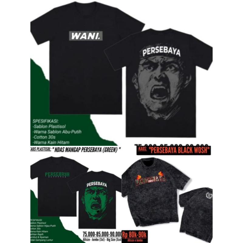 Kaos persebaya wani (premium)