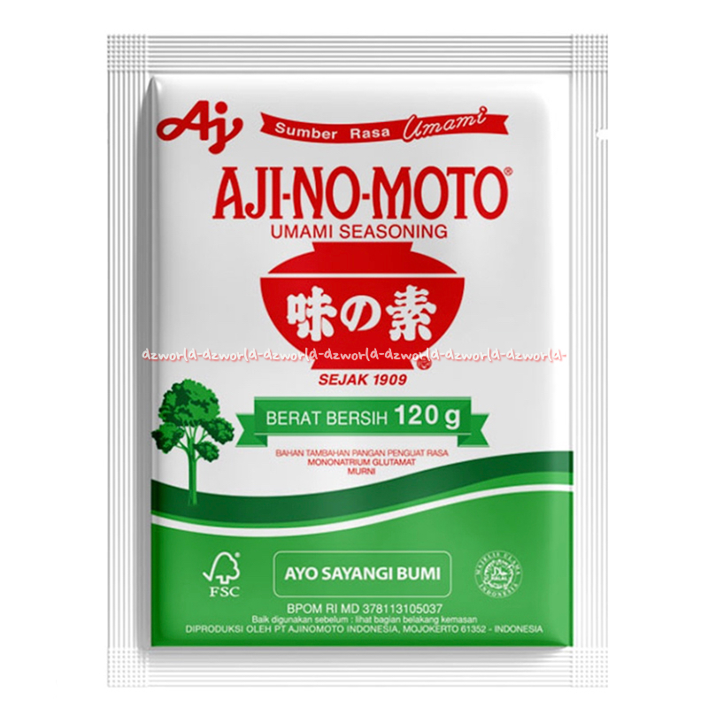 

Ajinomoto 120gr Umami Seasoning Penyedap Masakan Ayo Sayangi Bumi Aji-No-Moto Penguat Rasa Kemasan Hijau