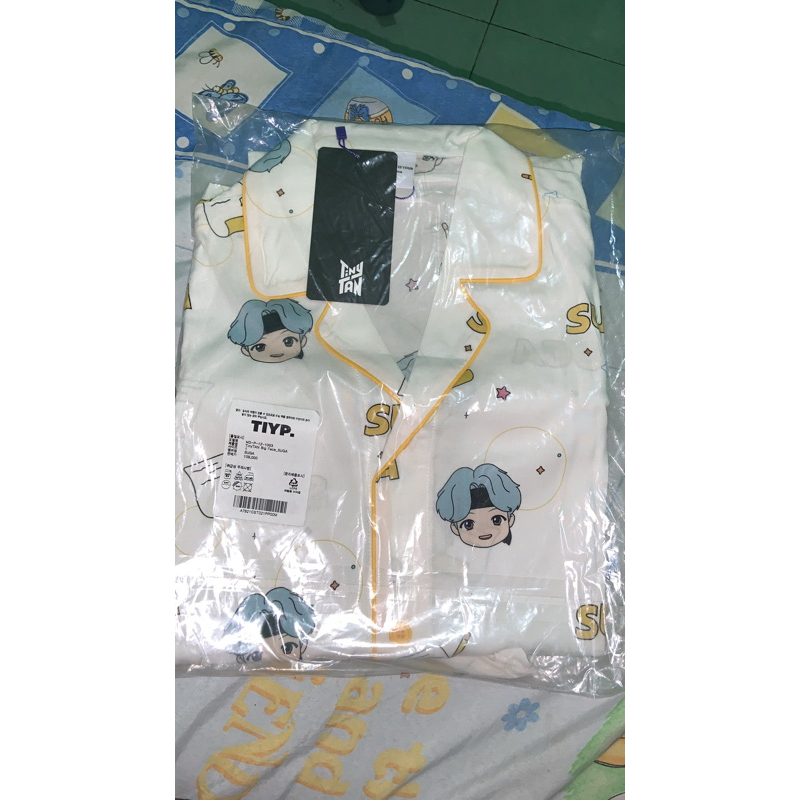 BOOKED BTS SUGA TINYTAN TIYP PAJAMAS SET BIG HEAD SEALED NEW YOONGI