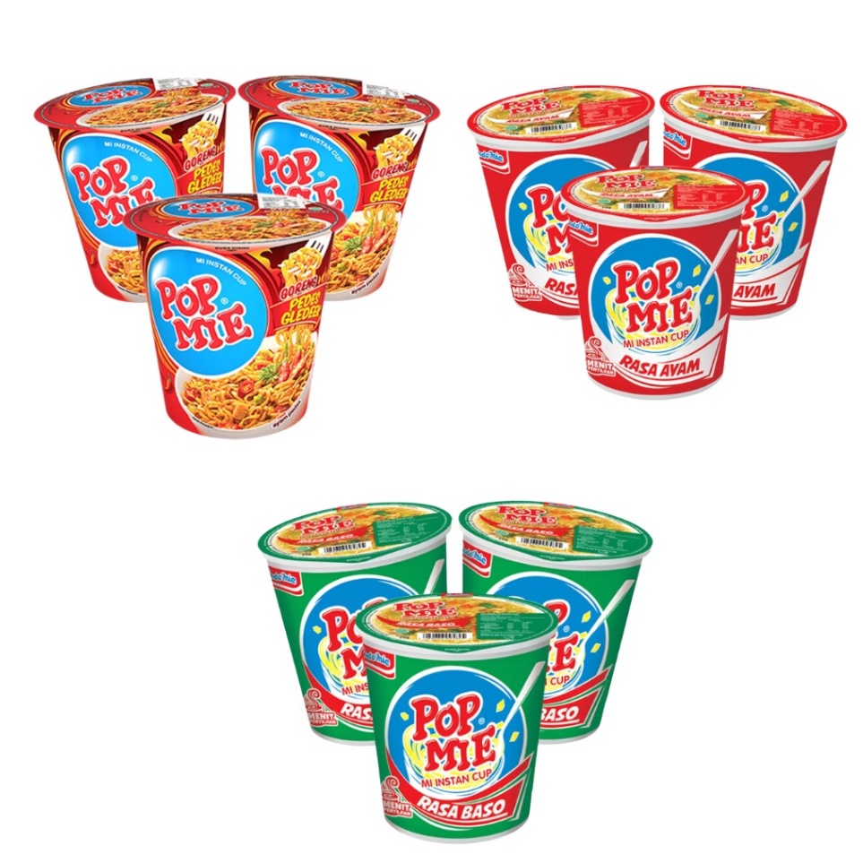 

DPZL5227 PROMO SALE Paket Pop mi kuah dan Goreng 75 gram 3 PCS