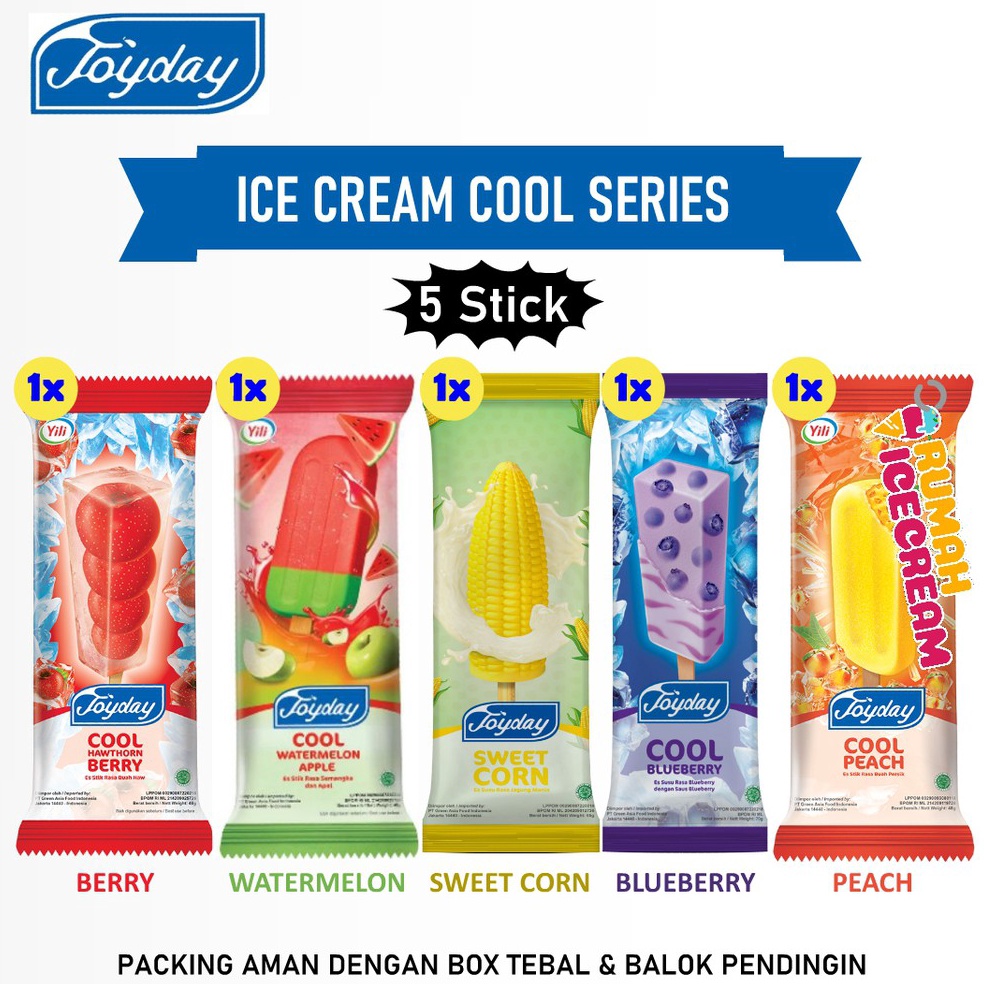 

Cuci gudang Ice Cream Cool Series Joyday 5pcs