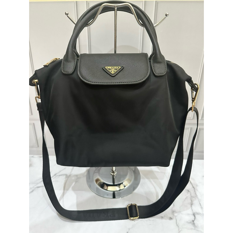 Preloved authentic Prada vip gift nylon bag size 23