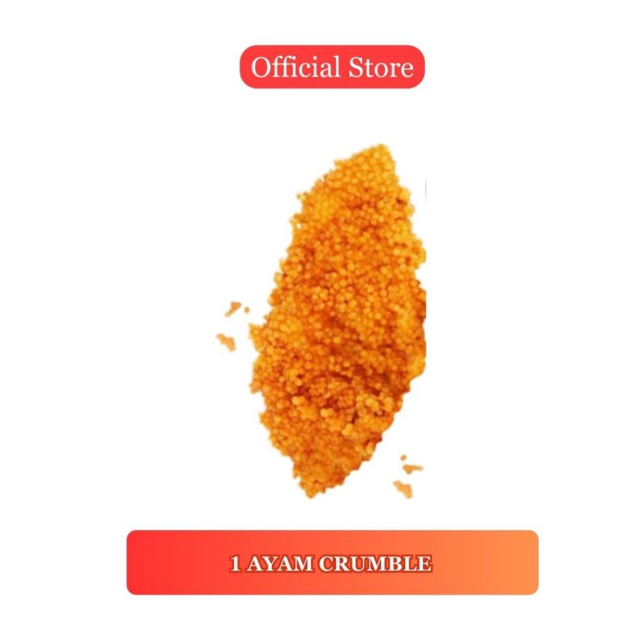 

NXWZ468 Jangan Sampai Kehabisan LIVE SALE Ayam Crumble Crispy Geprek Bensu Tanpa Sambal 1 Pcs