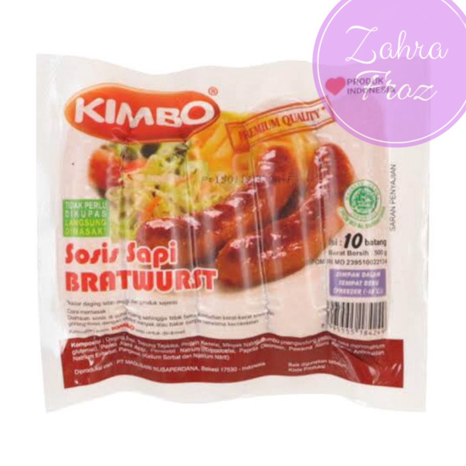 

CTKQ9283 55 COD KIMBO SOSIS BRATWURST 5 GR ISI 1