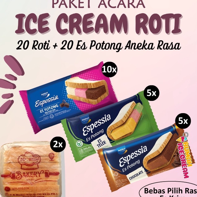 

KPXD7518 DiSkon Paket Acara Es Krim Potong Espessia 2 porsi